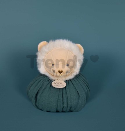 Plyšový lev na maznanie Doudou Boule 3v1 Doudou et Compagnie zelený 25 cm od 0 mes
