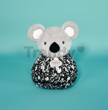 Plyšová koala na maznanie Doudou Boule 3v1 Doudou et Compagnie sivá 25 cm od 0 mes
