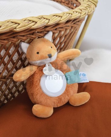 Plyšová líška so svetlom Fox Nightlight Unicef Collection Doudou et Compagnie v darčekovom balení oranžová 15 cm od 0 mes