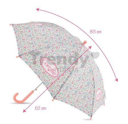 Dáždnik kvetinový Flowers Umbrella Les Bagages Corolle 62 cm rúčka a 83 cm priemer