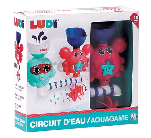 Vodný mlynček do vane Aquagame Ludi s potrubím od 10 mes LU40009