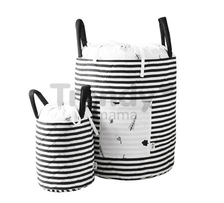 Košík Stromy Bamboo toT's smarTrike Black&White textilný, bambusový hodváb a satén 45*40 cm