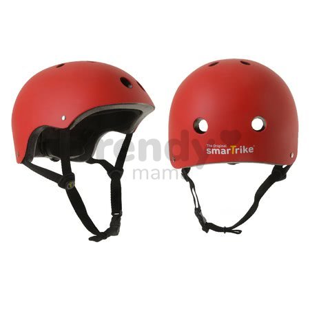 Prilba smarTrike M nastaviteľná veľkosť 55-58 cm s 11 vetračkami červená
