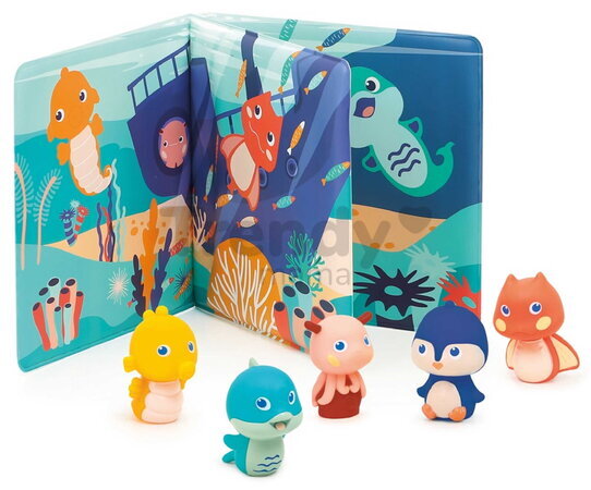 Knižka do vane s maňuškami na prsty Book & Puppets Ludi 5 maňušiek od 10 mes LU40018