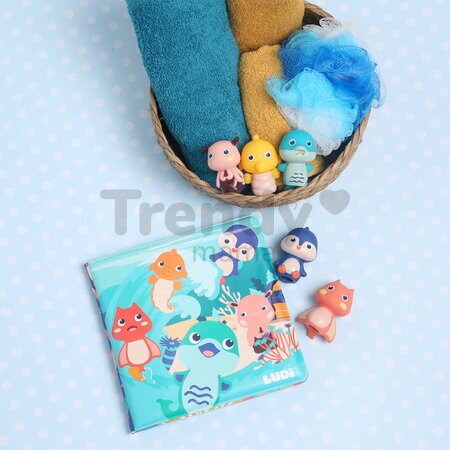 Knižka do vane s maňuškami na prsty Book & Puppets Ludi 5 maňušiek od 10 mes LU40018