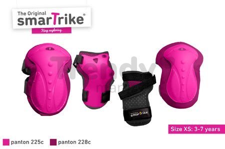 Chrániče Safety Gear set XS smarTrike na kolená a zápästia z ergonomického plastu ružové od 3 rokov
