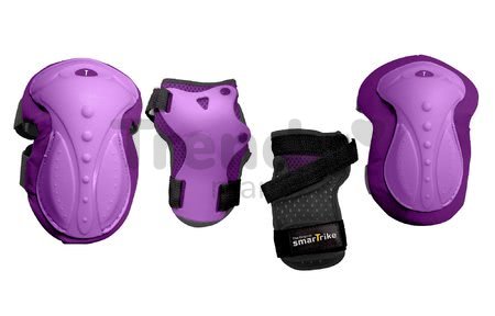 Chrániče Safety Gear set S smarTrike na kolená a zápästia z ergonomického plastu fialové od 6 rokov