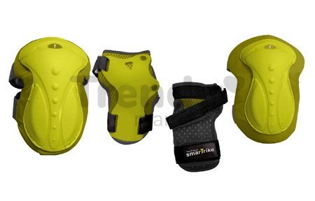 Chrániče Safety Gear set S smarTrike na kolená a zápästia z ergonomického plastu zelené od 6 rokov