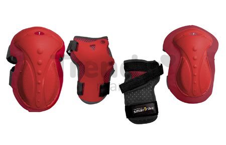 Chrániče Safety Gear set M smarTrike na kolená a zápästia z ergonomického plastu červené od 9 rokov