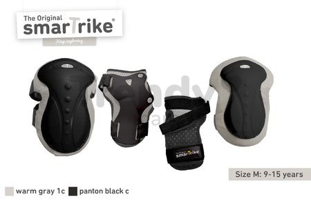 Chrániče Safety Gear set M smarTrike na kolená a zápästia z ergonomického plastu čierne od 9 rokov