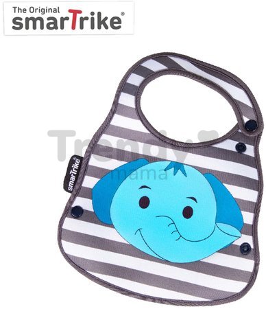 Podbradník pre deti a držiak na fľašku Slon Baby Bib & Bottle Holder toTs-smarTrike modrý od 0 mes