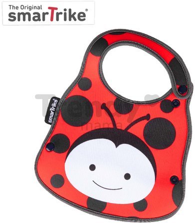 Podbradník pre deti a držiak na fľašku Lienka Baby Bib & Bottle Holder toTs-smarTrike červený od 0 mes