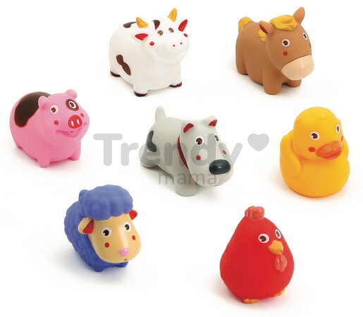 Hračky do vane Farma Farm Bath Toys Ludi striekacie 7 kusov od 10 mes LU40065