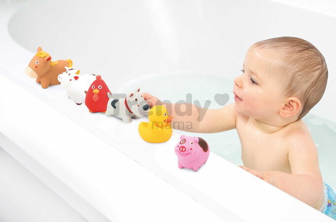 Hračky do vane Farma Farm Bath Toys Ludi striekacie 7 kusov od 10 mes LU40065