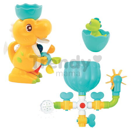 Vodný mlynček do vane Dinosaurus Set Bath Duo Ludi s potrubím od 10 mes LU40071