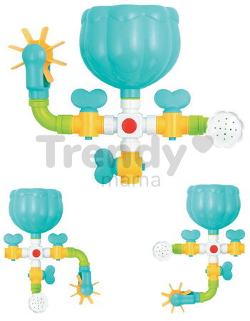Vodný mlynček do vane Dinosaurus Set Bath Duo Ludi s potrubím od 10 mes LU40071
