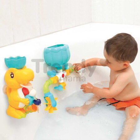 Vodný mlynček do vane Dinosaurus Set Bath Duo Ludi s potrubím od 10 mes LU40071