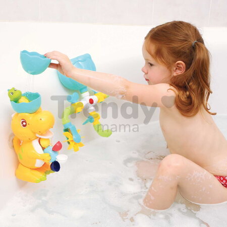 Vodný mlynček do vane Dinosaurus Set Bath Duo Ludi s potrubím od 10 mes LU40071