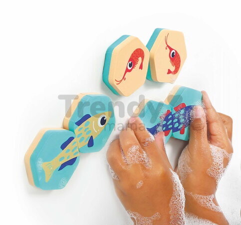 Penové pexeso do vane Bath Memory Ludi v dóze 24 dielov od 18 mes LU40081