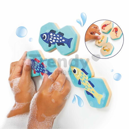 Penové pexeso do vane Bath Memory Ludi v dóze 24 dielov od 18 mes LU40081