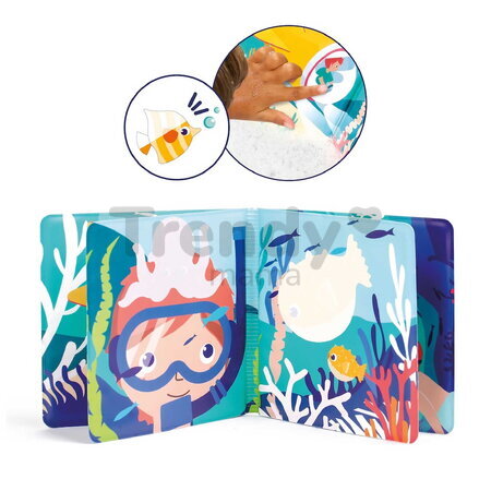 Knižka do vane Magic Bath Book Ludi s miznúcimi obrázkami od 10 mes