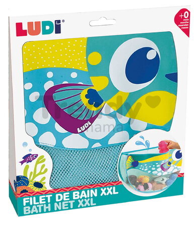 Kôš na hračky do kúpeľne Ryba Bath Net XXL Ludi s prísavkami od 0 mes LU40094