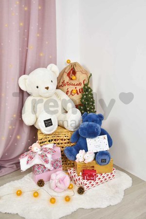 Plyšový medveď Le Nounours White Histoire d’ Ours biely 75 cm od 0 mes