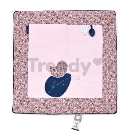 Textilná podložka na hranie Park Mat Deer Boh'aime Doudou et Compagnie ružová 100*100 cm od 0 mes