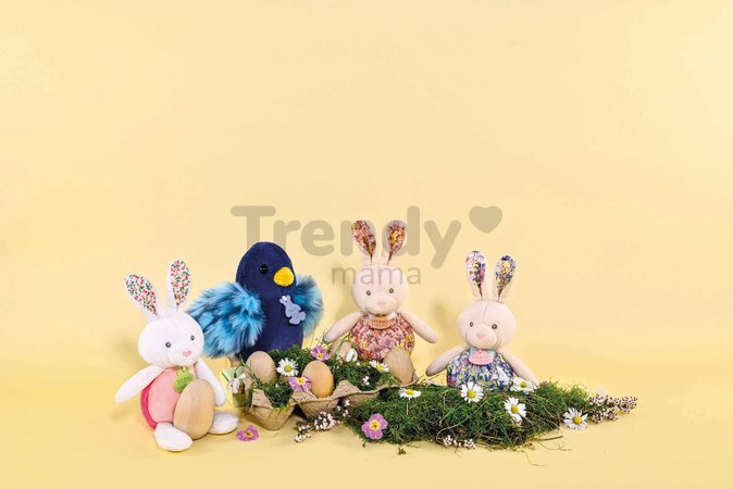 Plyšový zajačik Lapin Pop-up Doudou et Compagnie rôzne farby 20 cm od 0 mes
