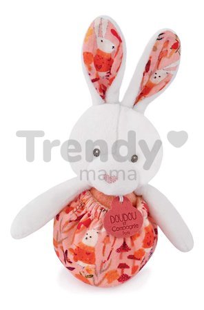 Plyšový zajačik Lapin Pop-up Doudou et Compagnie rôzne farby 20 cm od 0 mes