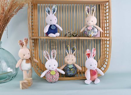 Plyšový zajačik Lapin Pop-up Doudou et Compagnie rôzne farby 20 cm od 0 mes