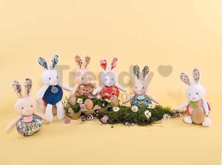 Plyšový zajačik Lapin Pop-up Doudou et Compagnie rôzne farby 20 cm od 0 mes