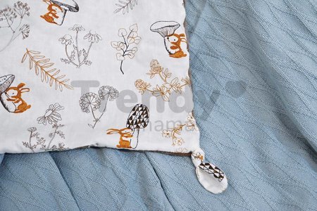 Plyšový medvedík na maznanie Bear Taupe Flat Comforter Doudou et Compagnie s QR kódom na rozprávky hnedý 25 cm od 0 mes