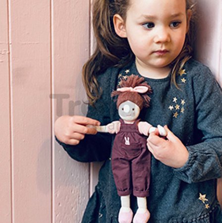 Bábika handrová Pippa Rag Doll ThreadBear 25 cm z jemnej mäkkej bavlny v darčekovom balení