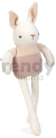 Bábika pletená zajačik Baby Threads Cream Bunny ThreadBear 35 cm krémový z jemnej mäkkej bavlny od 0 mes