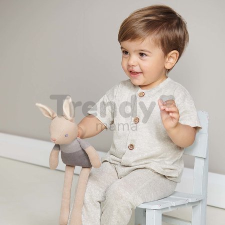 Bábika pletená zajačik Baby Threads Taupe Bunny ThreadBear 35 cm hnedý z jemnej mäkkej bavlny od 0 mes