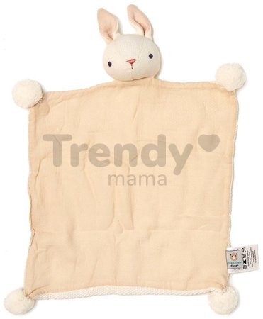 Bábiky pletené zajačiky Baby Threads Cream Bunny Gift Set ThreadBear krémové z jemnej mäkkej bavlny v darčekovom balení od 0 mes