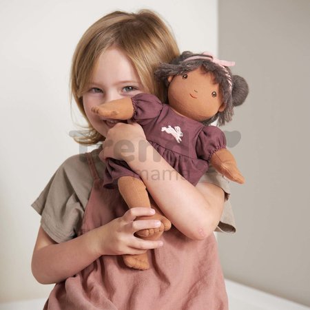 Bábika handrová Baby Lola Doll ThreadBear 35 cm z jemnej mäkkej bavlny s odnímateľnou plienkou