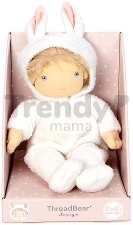 Bábika handrová Baby Lilli Doll ThreadBear 41 cm z jemnej mäkkej bavlny s odnímateľnou plienkou