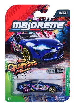 Autíčko Graffiti Premium Majorette kovové s odpružením 6 rôznych druhov dĺžka 7,5 cm