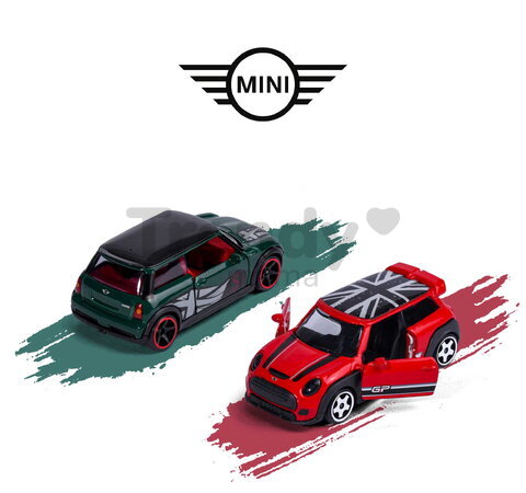 Mașinuță Mini Premium Majorette din metal, 6 tipuri diferite, cu suspensie; lungime 7,5 cm; 1:64