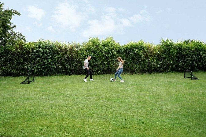 Futbalové bránky Pico steel football goal Exit Toys skladacie oceľový rám 2 kusy 90*60 cm