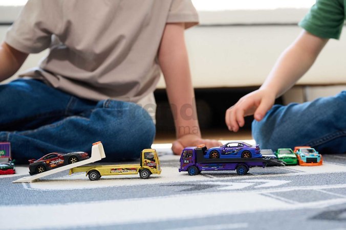 Transportér s autíčkom JDM Legends Majorette kovové s gumenými kolieskami 3 rôzne druhy