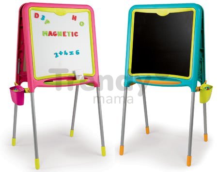 Magnetická tabuľa Activity Smoby obojstranná s 80 doplnkami ružová