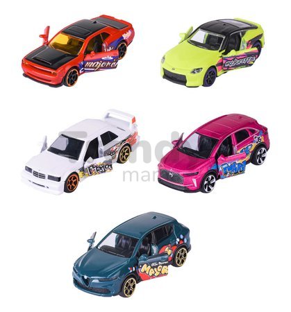 Autíčka Graffiti Giftpack Majorette kovové sada 5 autíčok v darčekovom balení dĺžka 7,5 cm 1:64
