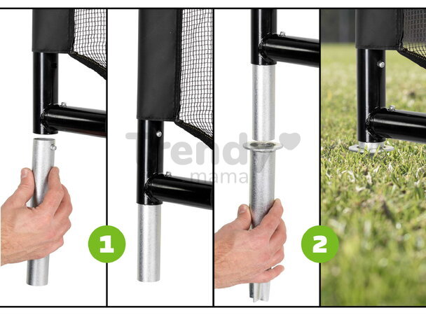 Futbalová bránka Coppa steel football goal Exit Toys oceľový rám 220*170 cm - model 2026 ET41051010