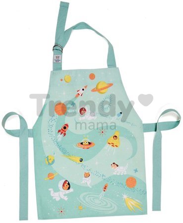 Zástera pre deti vesmír Outer Space Apron ThreadBear s ochrannou vrstvou od 3-6 rokov