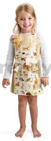 Zástera pre deti lesné zvieratká Forest Friends Apron ThreadBear s ochrannou vrstvou od 3-6 rokov