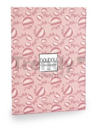 Plyšový zajačik na maznanie Bunny Comforter Pink Doudou et Compagnie v darčekovom balení ružový 29 cm od 0 mes