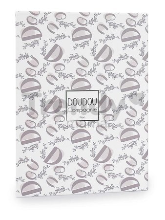 Plyšový zajačik na maznanie Bunny Comforter White Doudou et Compagnie v darčekovom balení biely 29 cm od 0 mes